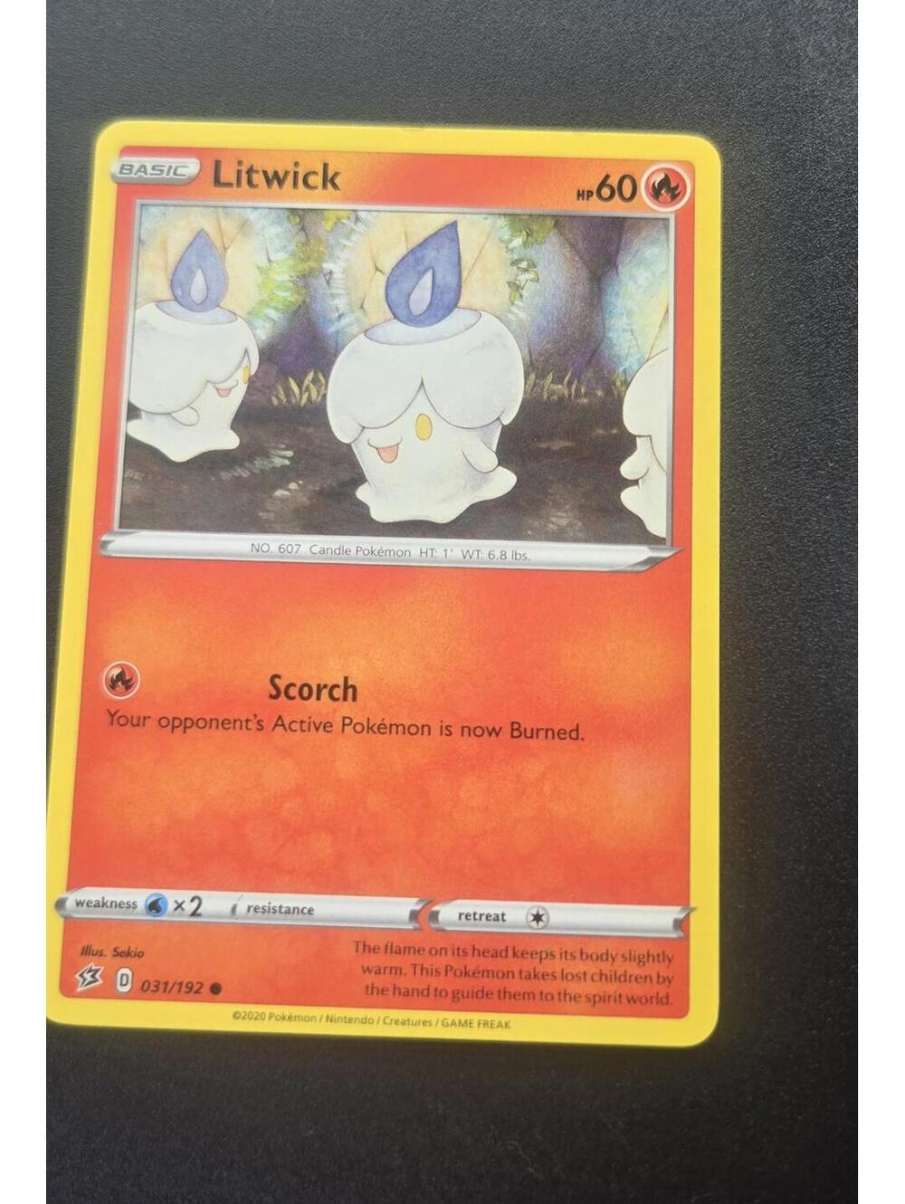 Pokemon Litwick Trading Card